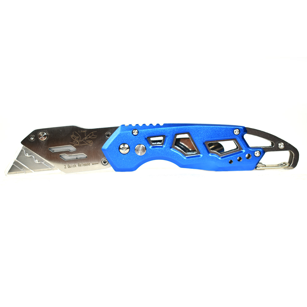 Superior Steel UK751 Folding Utility Pocket Knife Box Cutter with 